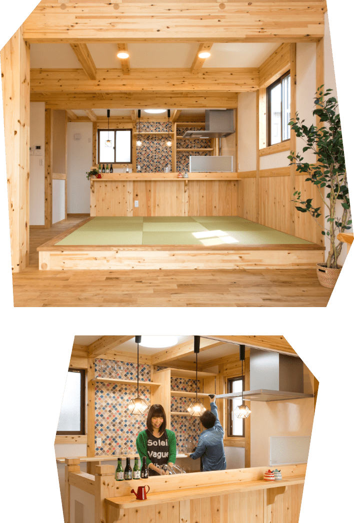木に囲まれる住まい