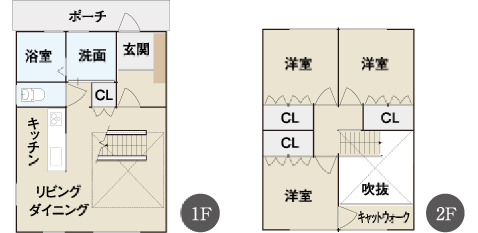 アティックスタイル　間取り図　イラスト