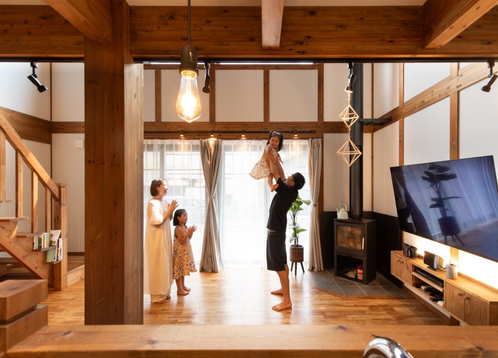 豊かな時間の流れる薪ストーブのある家